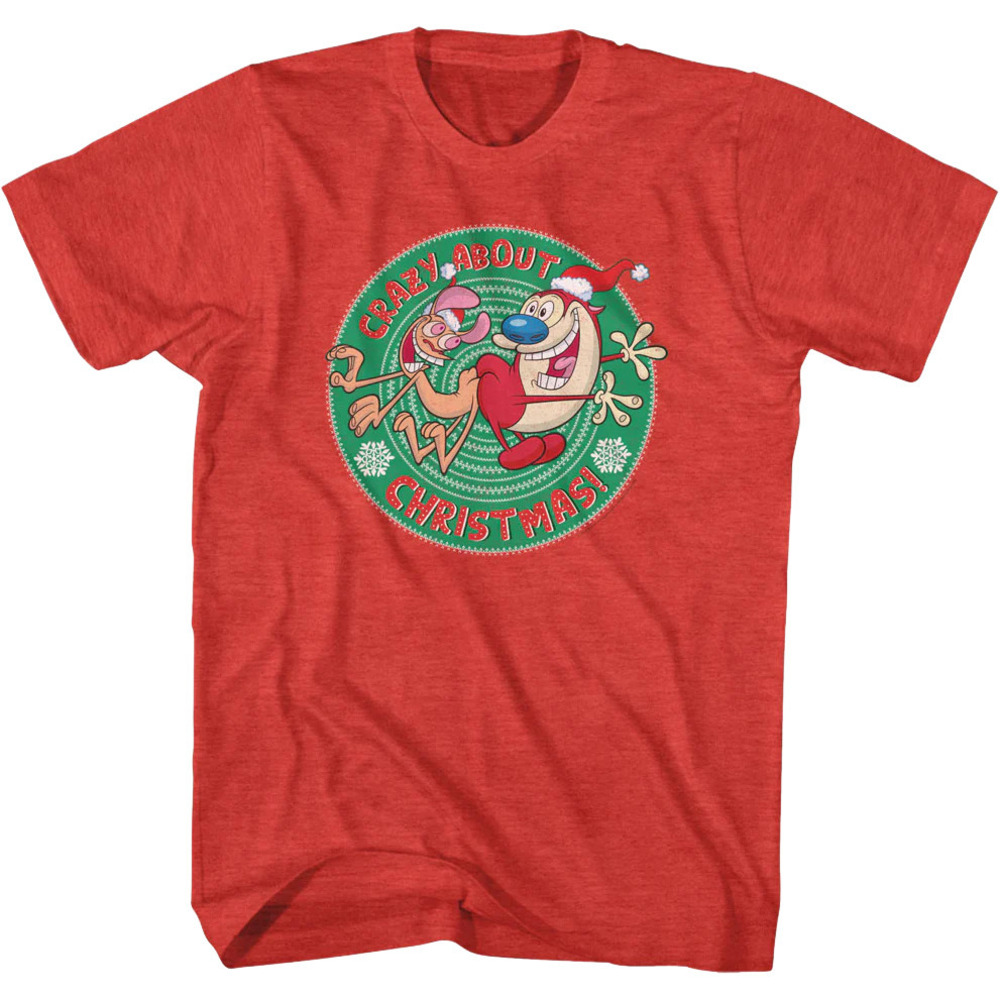 Crazy About Christmas Ren And Stimpy Tshirt